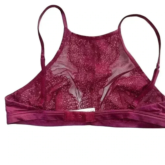 Bundle of 2 Victoria secret/pink size XS bralettes. VGUC.‎ Burgundy & rose - Picture 3 of 13